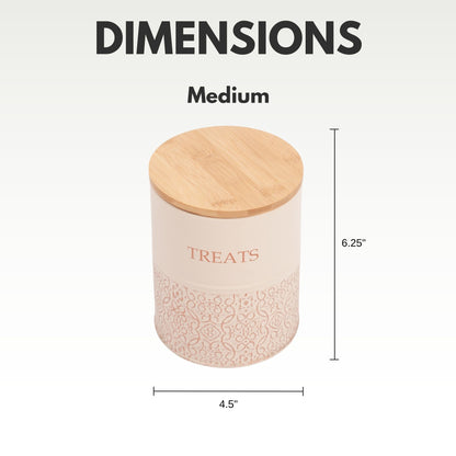 Country Living Dog Treat Canisters treat jar with nature-inspired artwork - product view 11