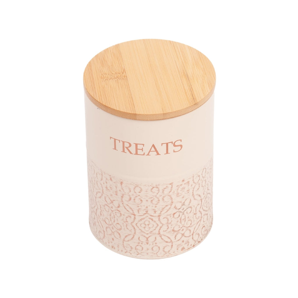 Country Living Dog Treat Canisters treat jar with nature-inspired artwork - product view 7