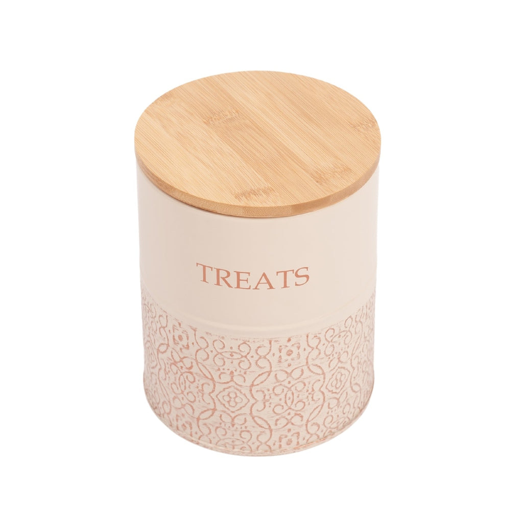 Country Living Dog Treat Canisters treat jar with nature-inspired artwork - product view 8