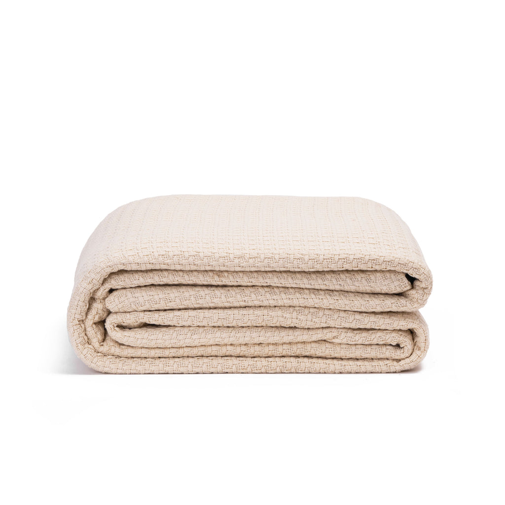 Basket Weave Blanket home decor with nature-inspired artwork - product view 5