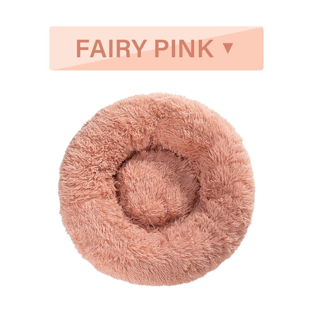 Fluffy Donut Dog Bed uncategorized / needs cleanup with nature-inspired artwork - product view 12