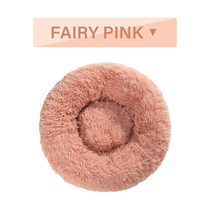 Fluffy Donut Dog Bed uncategorized / needs cleanup with nature-inspired artwork - product view 12