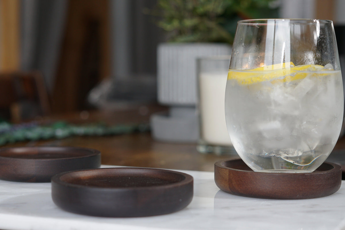 Cat Tail Plant Mug with Optional Wood Coaster