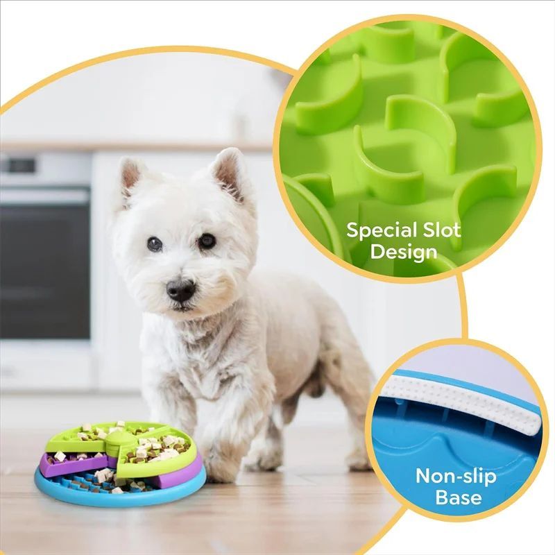 Pet Slow Food Bowl 3 uncategorized / needs cleanup with nature-inspired artwork - product view 3