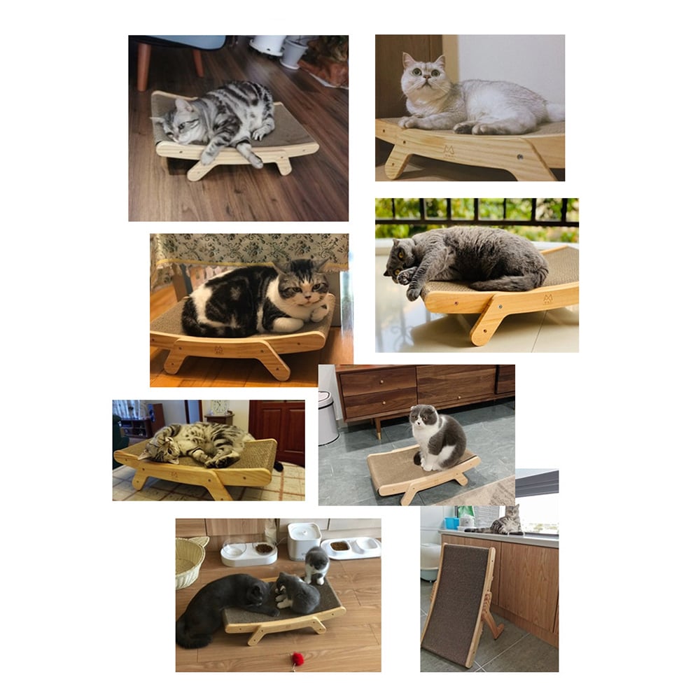 Deformation Cat Bed Vertical Corrugated Paper Grinding Claw Toy uncategorized / needs cleanup with nature-inspired artwork - product view 7