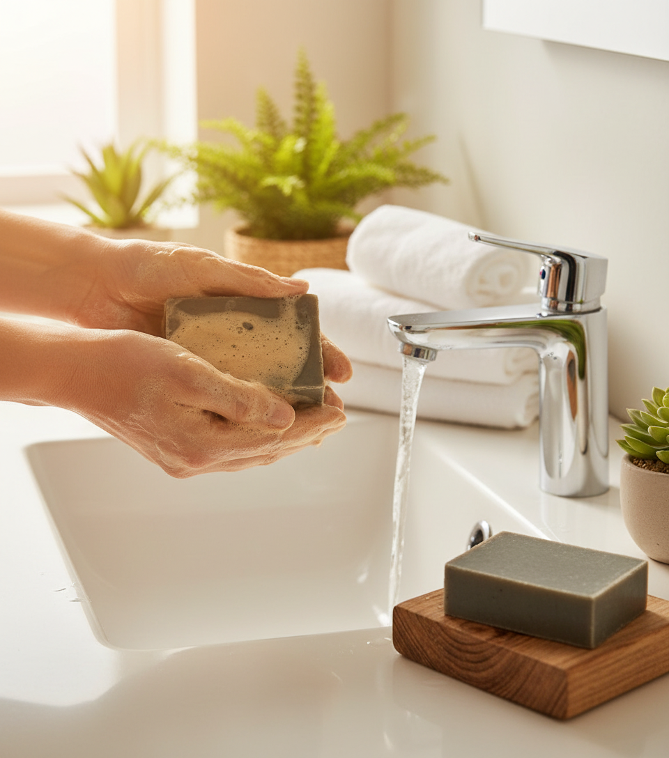 Dead Sea Mud Healing Bar Lifestyle Mockup