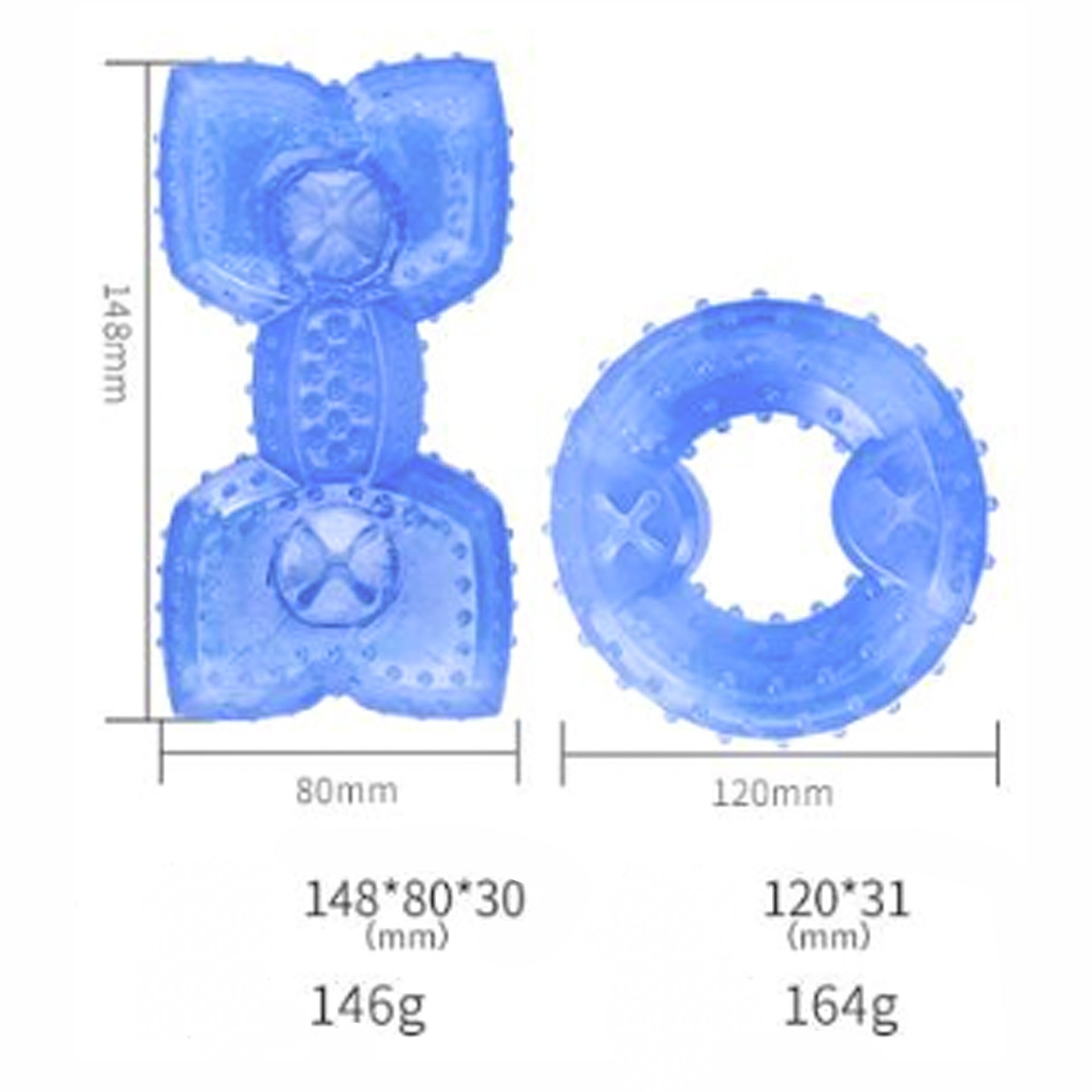 Pet Teether Cooling Chew Toy for Dogs Teething uncategorized / needs cleanup with nature-inspired artwork - product view 2