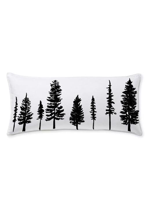 Evergreen Throw Pillow pillow cover with nature-inspired artwork