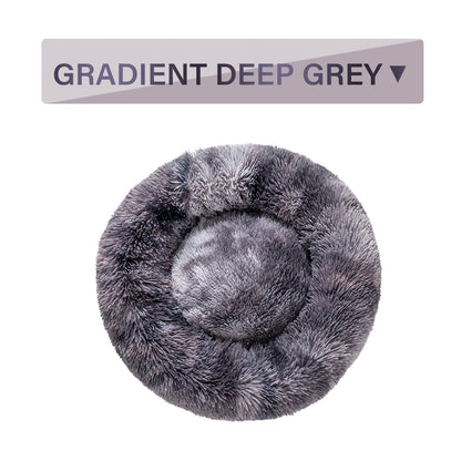 Fluffy Donut Dog Bed uncategorized / needs cleanup with nature-inspired artwork - product view 16