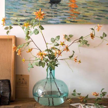 Artificial Orange Clematis Flower Stem, 40.5 Inches