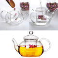 [800ml ] 800ml Teapot with Infusier 800ml teapot with glass infusier with nature-inspired artwork