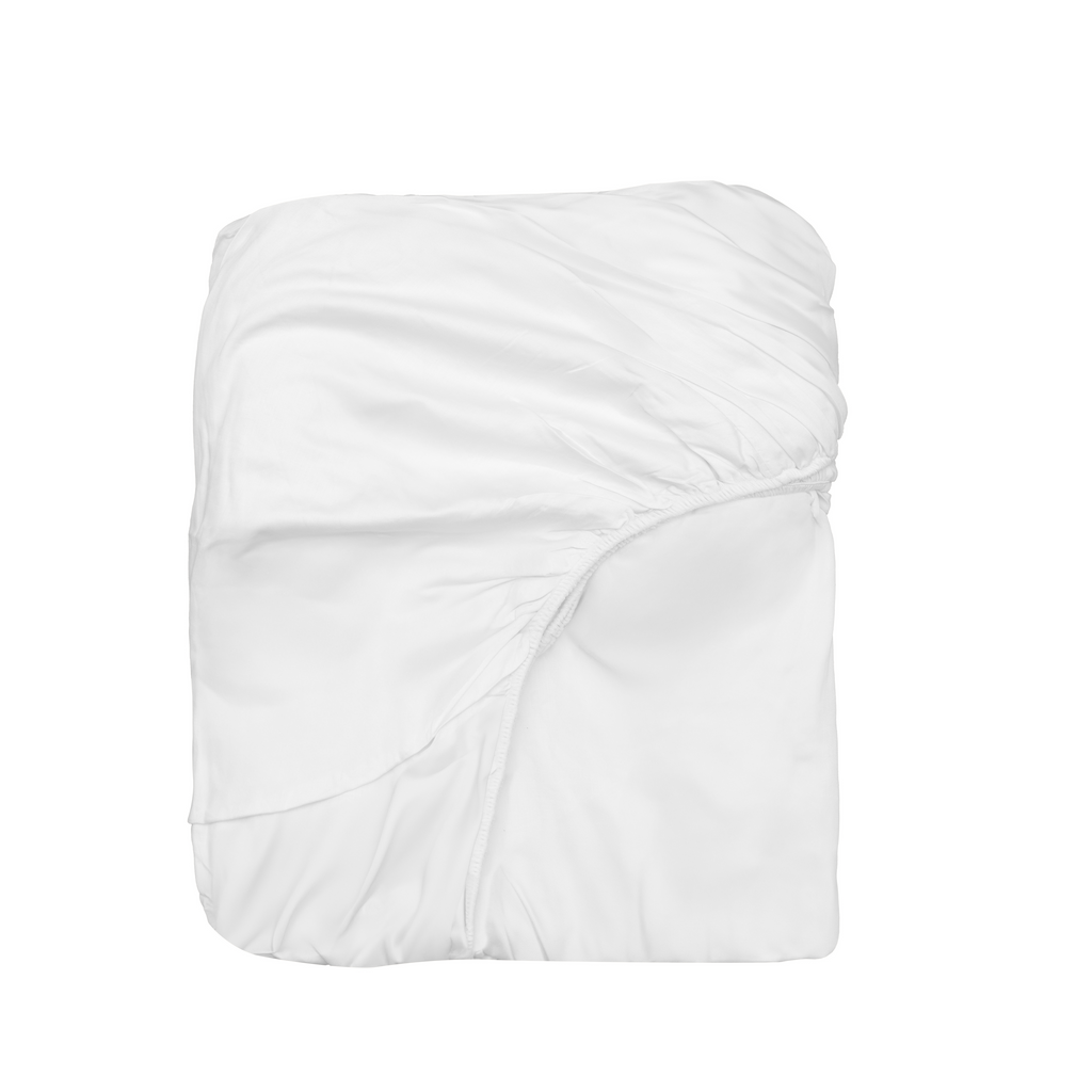 Organic Sateen Fitted Sheet uncategorized / needs cleanup with nature-inspired artwork - product view 4