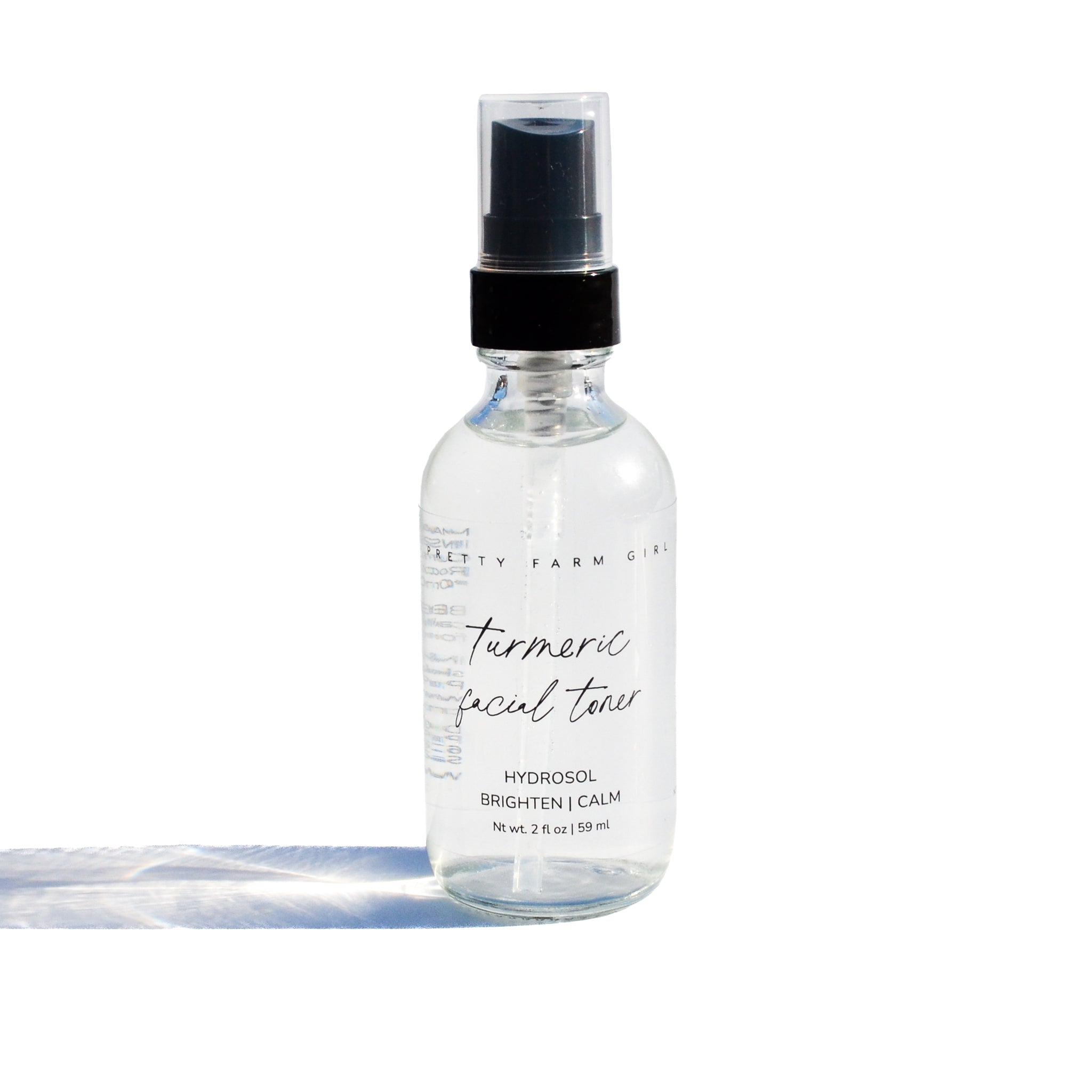 Organic Turmeric Facial Toner for Evening Skin Tone toner with nature-inspired artwork - product view 2