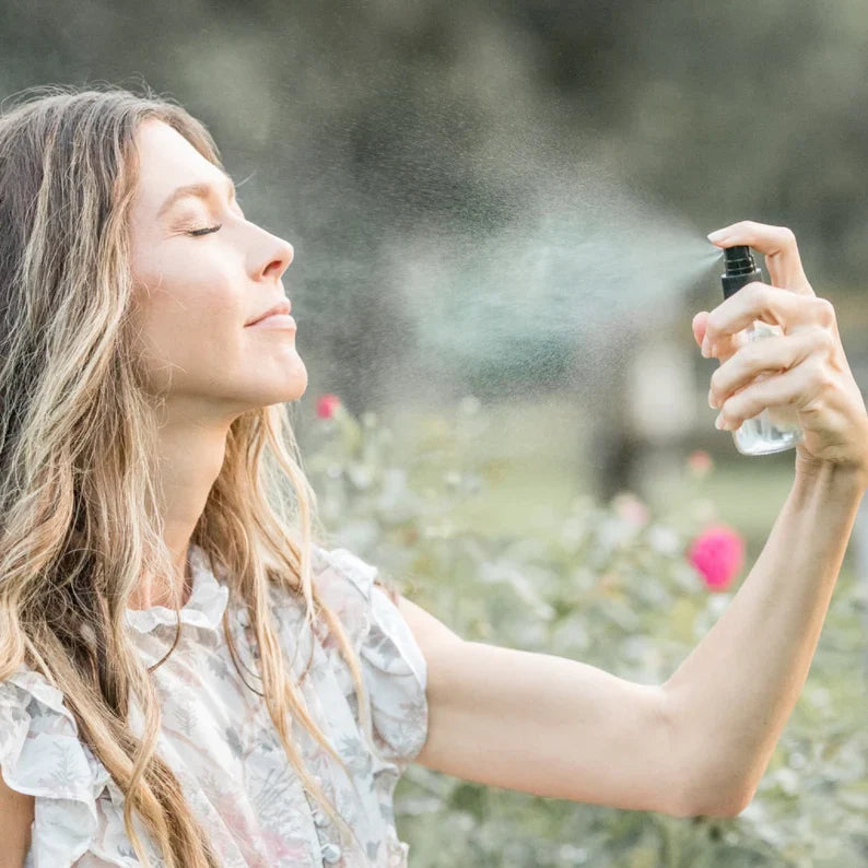 Organic Pure Rose Facial Toner toner with nature-inspired artwork - product view 2