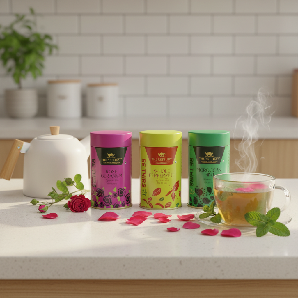 Immunity Booster Green Teas Lifestyle Mockup