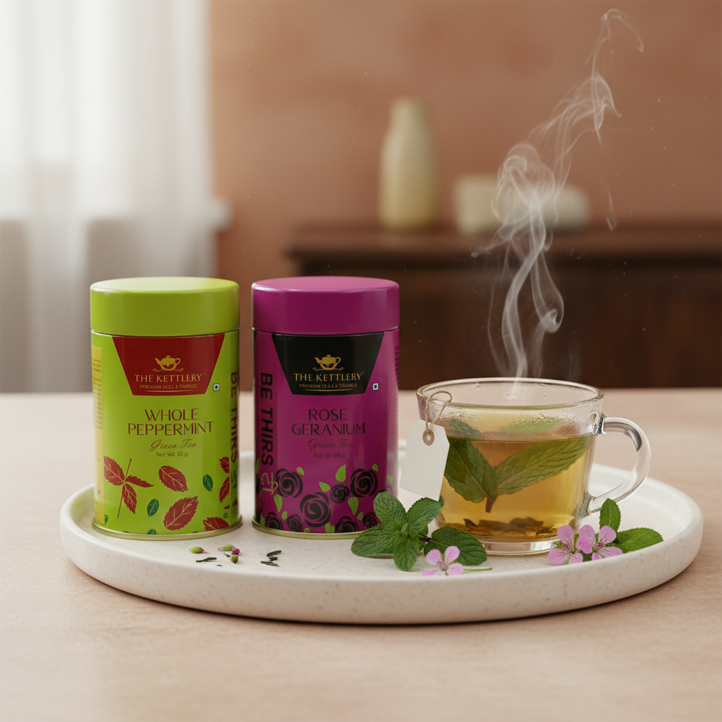 Immunity Booster Green Teas Two-Canister Mockup