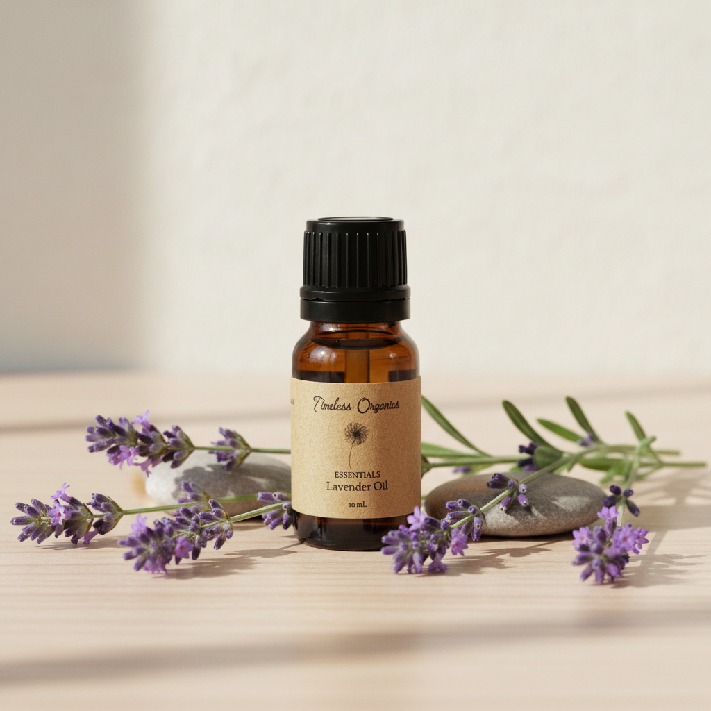 Lavender Essential Oil Product Mockup