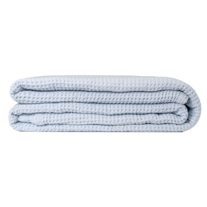 Waffle Weave Throw decor with nature-inspired artwork