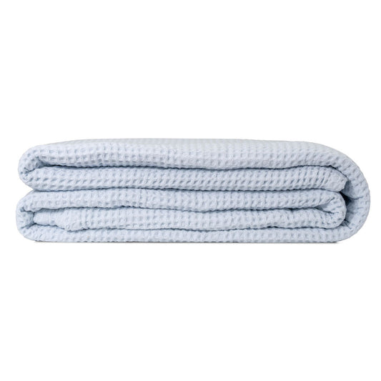 Waffle Weave Throw decor with nature-inspired artwork