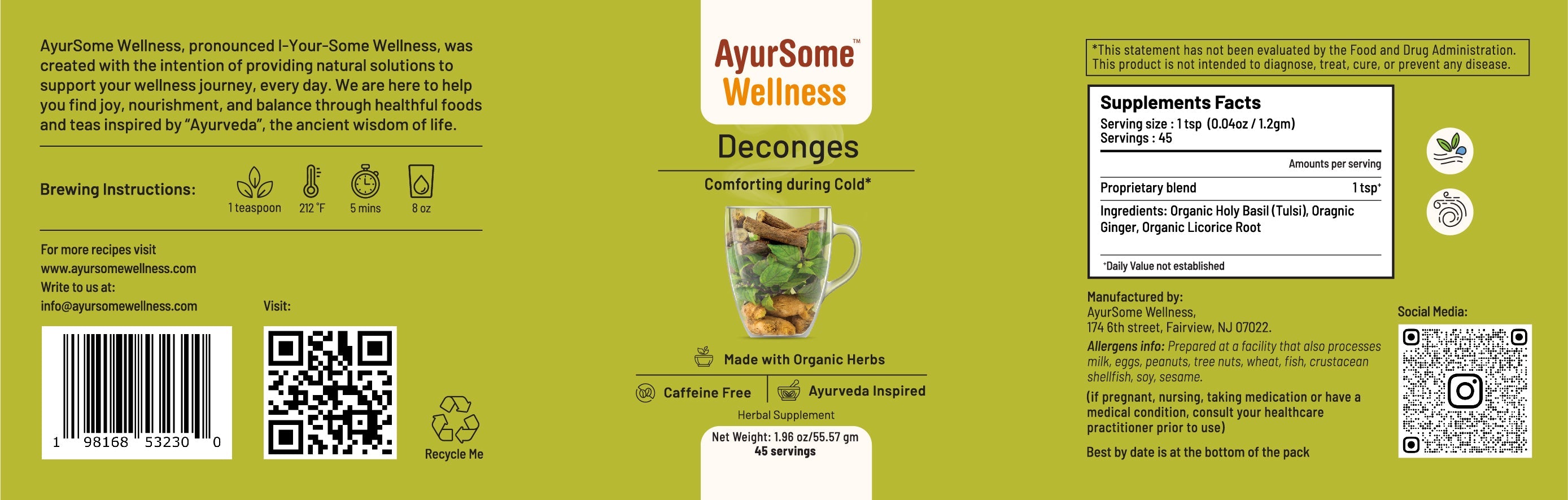 Deconges Tea tea & infusions with nature-inspired artwork - product view 6