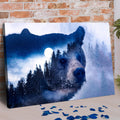 Animals Forest Bear Illustration Canvas Ii wall art with nature-inspired artwork - product view 3