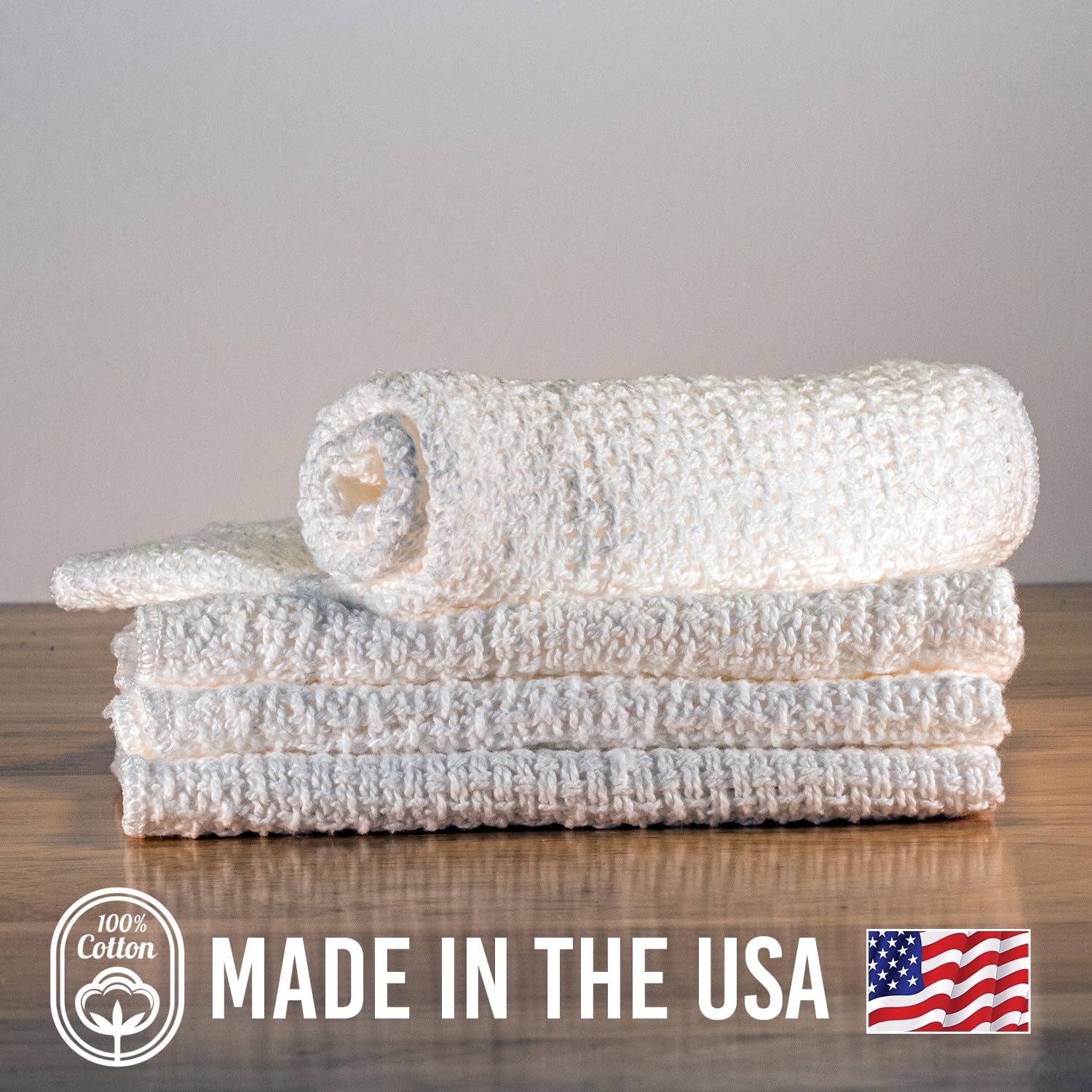 100% Cotton Dishcloths 11" X 11" dishcloths with nature-inspired artwork - product view 7