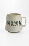 Mama Love ceramic mug with nature-inspired artwork