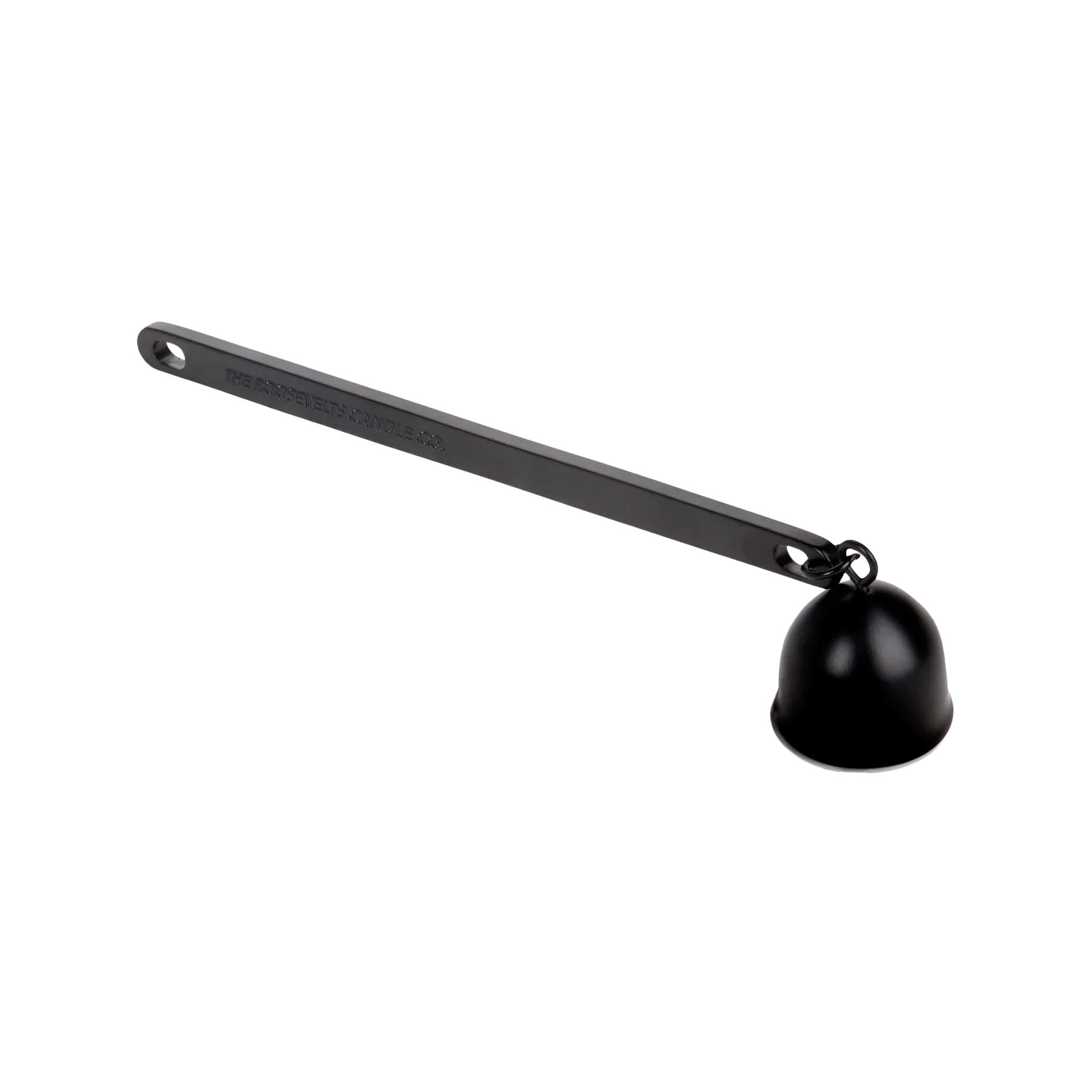 Matte black candle snuffer
