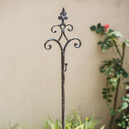 Adjustable Metal Hanging Plant Stand with Single Hook