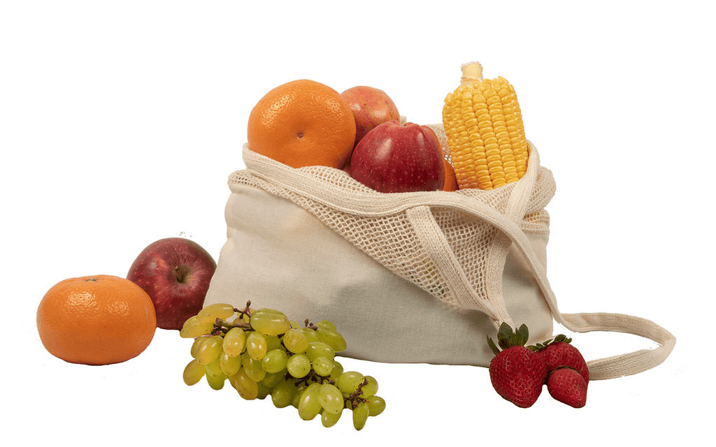 Mesh & Fabric Tote Bag beach totes with nature-inspired artwork - product view 8