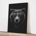 Animals Forest Bear Monochrome Canvas wall art with nature-inspired artwork - product view 3