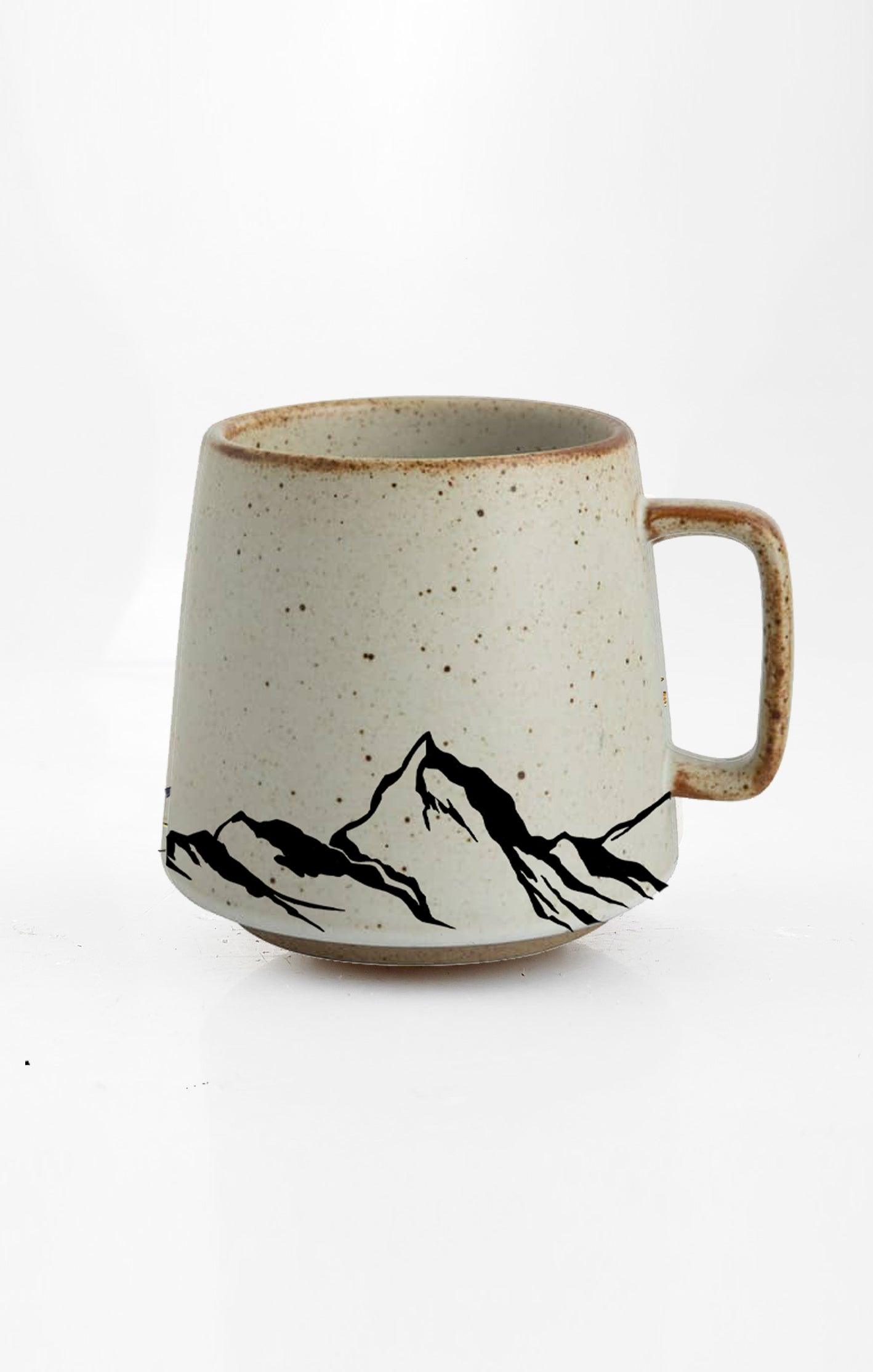 Mountain Majesty ceramic mug with nature-inspired artwork