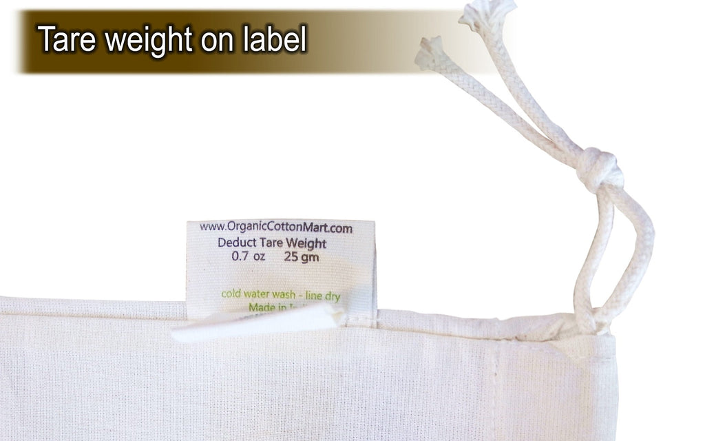 Muslin Produce Bags food storage bags with nature-inspired artwork - product view 6