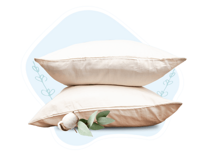 Organic Sateen Bed Sheets Set bed sheets with nature-inspired artwork - product view 4
