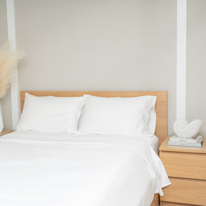 Organic Sateen Bed Sheets Set bed sheets with nature-inspired artwork - product view 8