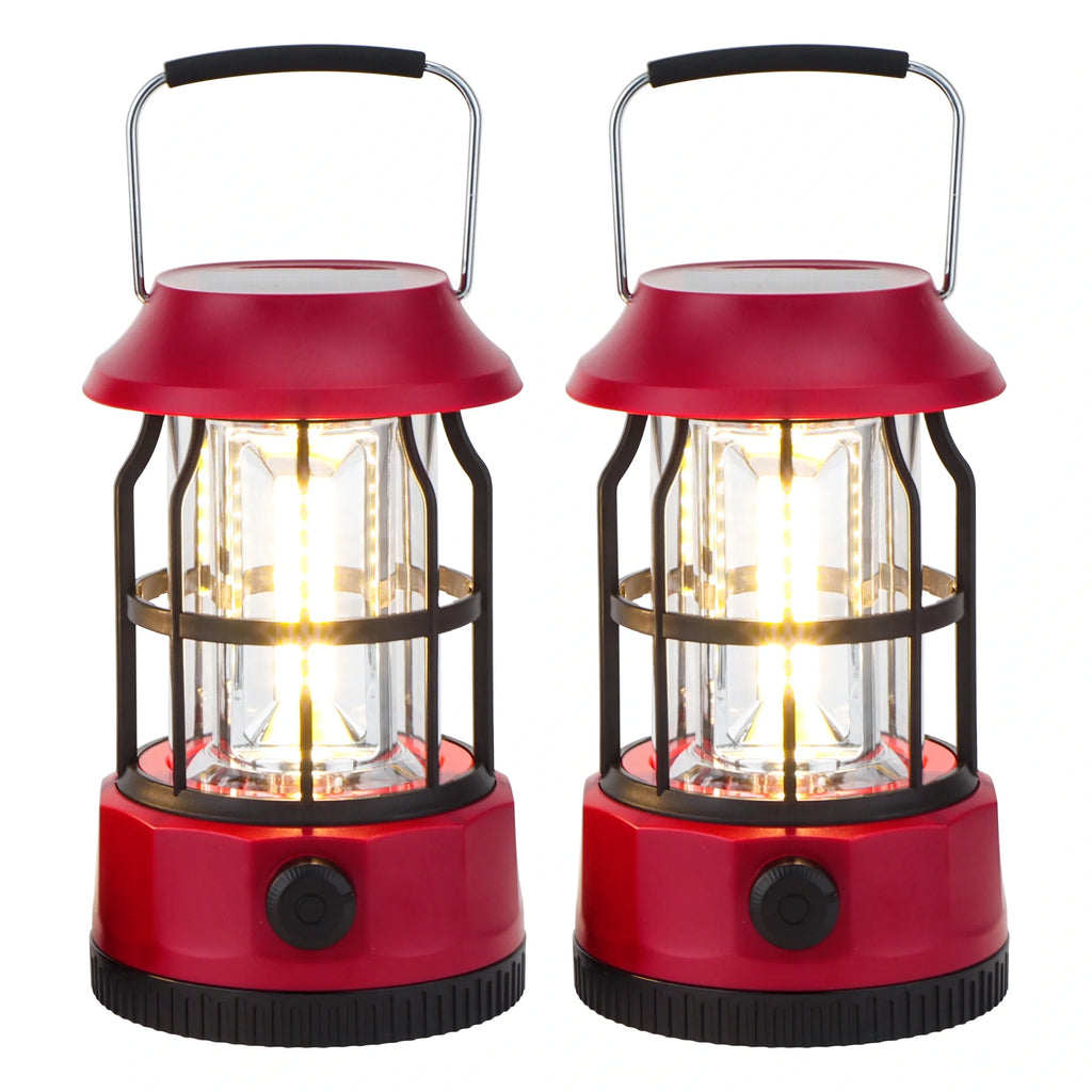 Set of 2 Led Solar Camping Lantern Dimmable new product with nature-inspired artwork - product view 5