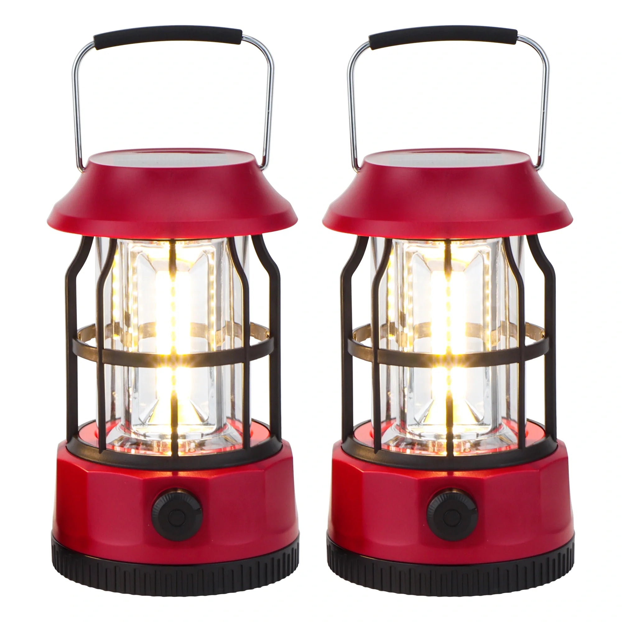 Set of 2 Led Solar Camping Lantern Dimmable new product with nature-inspired artwork - product view 5
