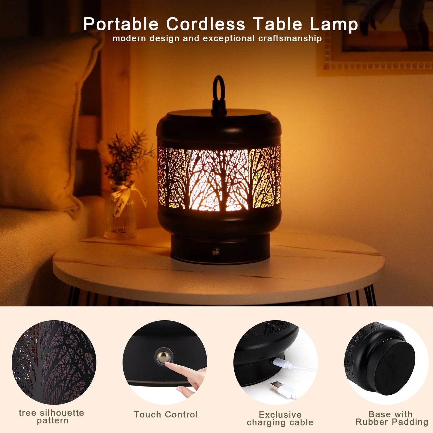 4000mAh Rechargeable Battery Operated Desk lamp