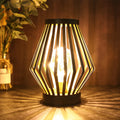 8.7”h Tall Battery Powered Table Lamp(diamond) battery operated lamps with nature-inspired artwork