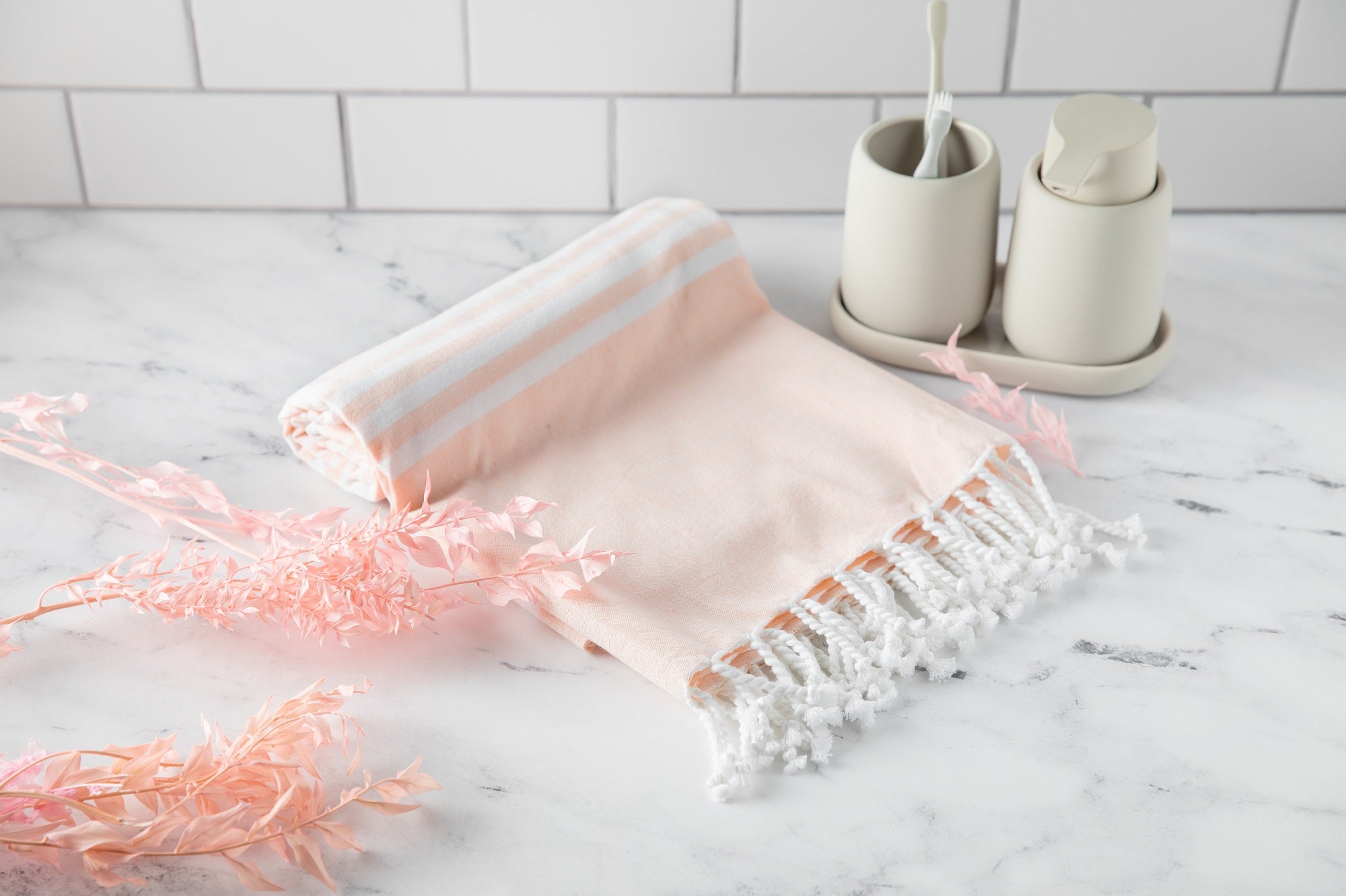 Turkish Beach Towels home decor with nature-inspired artwork - product view 4