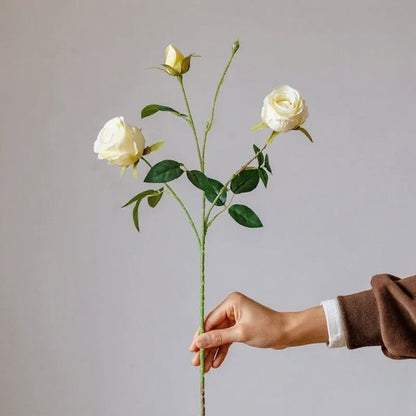 Artificial Vintage Garden Rose Stem, 25.2 Inches