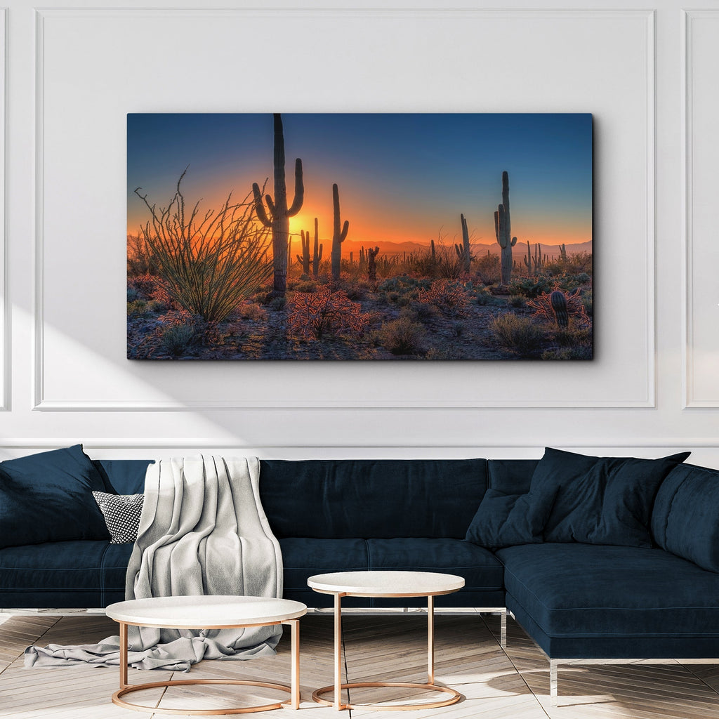 Desert Dusk Canvas wall art with nature-inspired artwork - product view 2