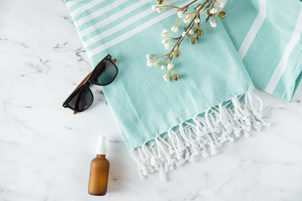 Turkish Beach Towels home decor with nature-inspired artwork - product view 2