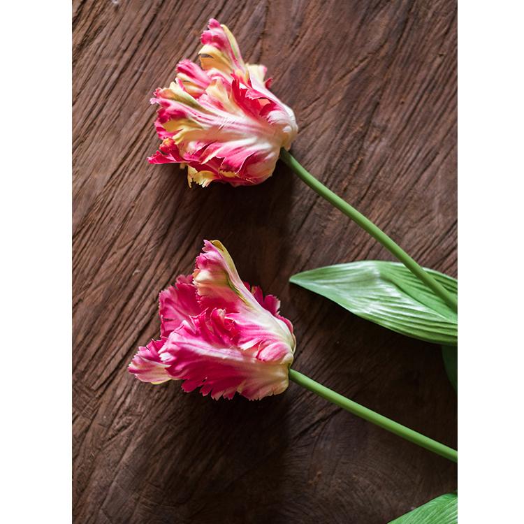 Artificial Flame Tulip Stem, 23.6 Inches