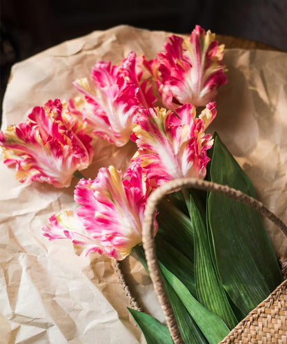 Artificial Flame Tulip Stem, 23.6 Inches