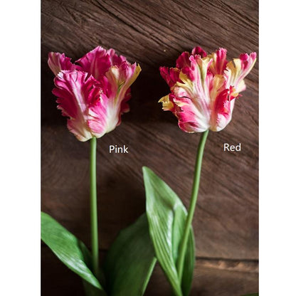Artificial Flame Tulip Stem, 23.6 Inches