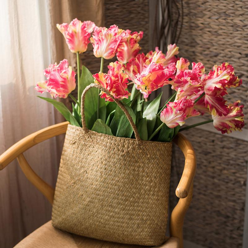 Artificial Flame Tulip Stem, 23.6 Inches