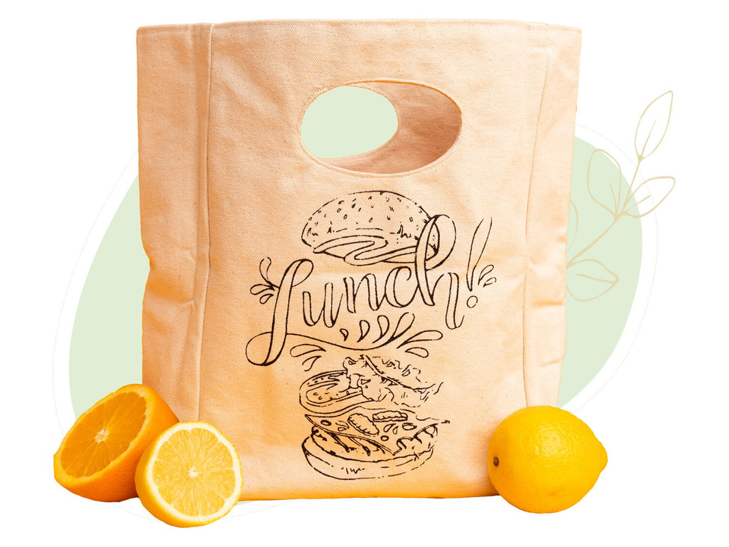 Canvas Lunch Bag wall art with nature-inspired artwork - product view 4