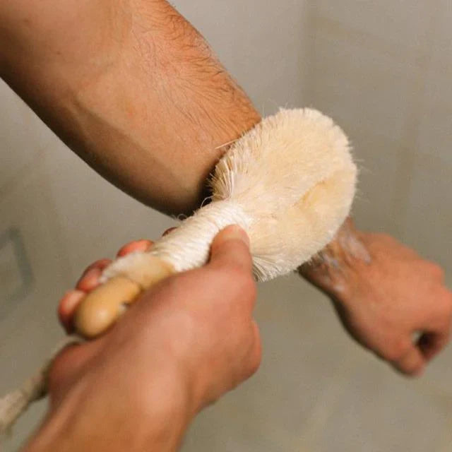 Sisal Exfoliating Dry Brush uncategorized / needs cleanup with nature-inspired artwork - product view 3