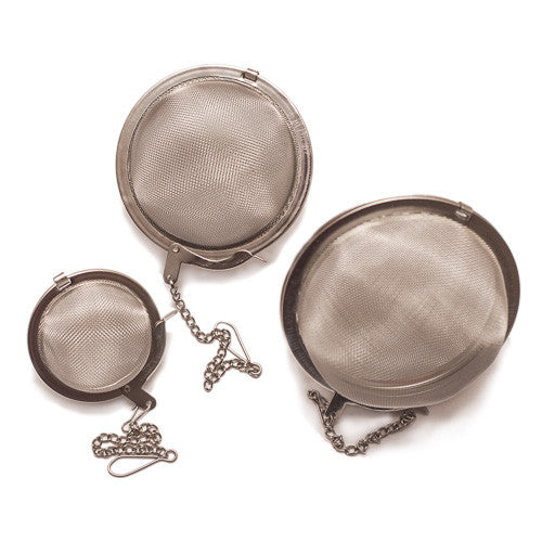 Teatime 4 Cup 2 1/2 Inch Mesh Ball Infuser tea accessories with nature-inspired artwork - product view 2
